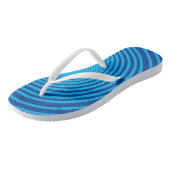 Blauw gestreepte Teenslippers - Kies kleuren (Schuin)