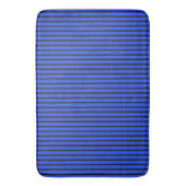 Blauw gestreepte textuur badmat (Voorkant Verticaal)