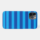 Blauw gestreepte textuur Case-Mate iPhone case (Achterkant (horizontaal))