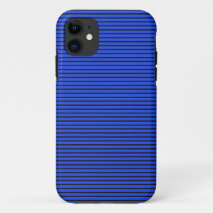 Blauw gestreepte textuur iPhone 11 hoesje