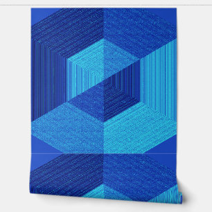 Blauw gestructureerd 3D-effect "Ratti_Creative_Art Behang