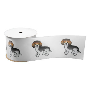 Blauw Getikte Beagle Schattige Cartoon Hond Lint
