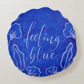Blauw gevoel rond kussen (Achterkant)