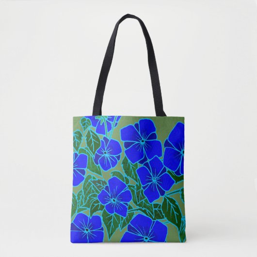 Blauw geweld #6 tote bag (Voorkant)