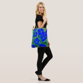 Blauw geweld #6 tote bag (Op model)