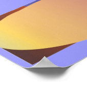 Blauw gezicht poster (Hoek)