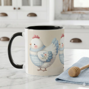 Blauw Gingham Cottage Kip Mok