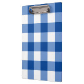 Blauw gingham patroon klembord (Links)