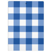Blauw gingham patroon klembord (Achterkant)