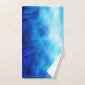 Blauw glas bad handdoek (Handdoek)