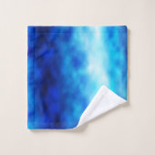 Blauw glas bad handdoek (Wasdoekje)