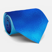 Blauw glas stropdas (Opgerold)