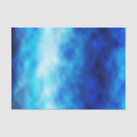Blauw glas tissuepapier (Voorkant)
