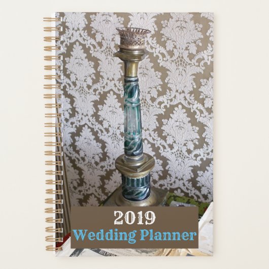 blauw glazen kaarlehouder planner (Voorkant)