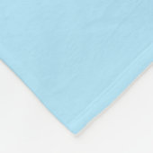 Blauw glimlachend Kawaii Face Fleece Blanket (Hoek)