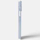 Blauw glitter 4 collage foto monogram Case-Mate iPhone case (Achterkant / Rechts)