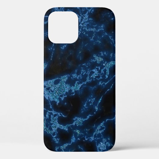 Blauw glitter Case-Mate iPhone case (Achterkant)