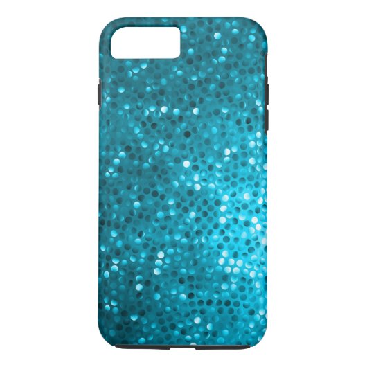 Blauw glitter en spaarpjes Case-Mate iPhone case (Achterkant)