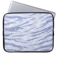 BLAUW GLITTER KIJK TIGER AFDRUKKING