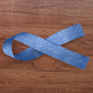 Blauw glitter lint