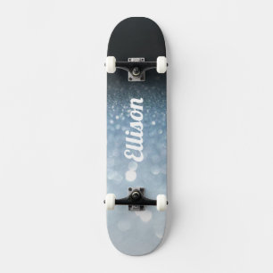 Blauw glitter skateboard