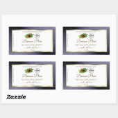 Blauw Glitter White Gold Product Label Ladybug Log (Vel)