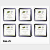 Blauw Glitter White Gold Product Label Ladybug Log (Vel)