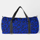 Blauw Glittery Leopard Patroon Plunjezak (Achterkant)