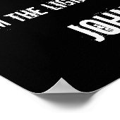 Blauw gloeiend dwars Poster met Manuscript (Hoek)