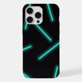 Blauw gloeiende iPhone 15 Pro Max hoesje (Achterkant)