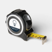 Blauw gloeilampontwerp, elektricien rolmaat (Hoek)