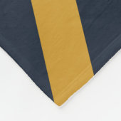 Blauw Gold Geometric Patroonontwerp Fleece Deken (Hoek)