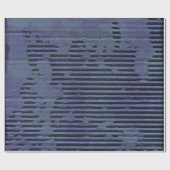 Blauw golfkarton cadeaupapier (Vlak)