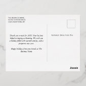 Blauw Goud Confetti Zakelijk Prettige Feestdagen (Achterkant)