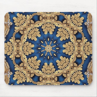 Blauw Goud Decoratieve Mousepad Muismat