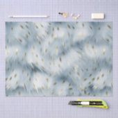 Blauw Goud Dierenprint Tissuepapier (Craft)