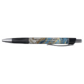 Blauw goud en wit marmer pen (Bodem)