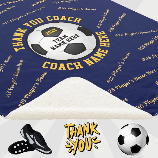 Blauw Goud, Geschenkideeën voor Voetbal coaches, V Sherpa Deken