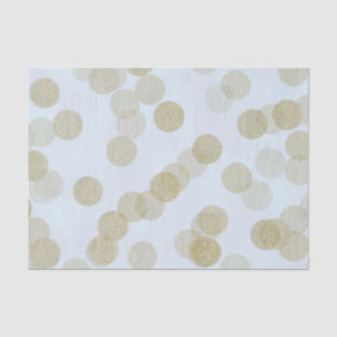 Blauw & Goud Glitter Stippen Tissuepapier