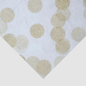 Blauw & Goud Glitter stippen Tissuepapier (Detail)