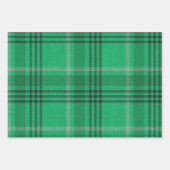 Blauw, Goud, Groen Plaid Inpakpapier Vel (Voorkant 3)