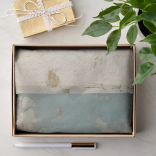 Blauw Goud Grunge Patroon Tissuepapier