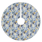 Blauw Goud Kerstmispatroon#21 ID1009 Kerstboom Rok (Voorkant)