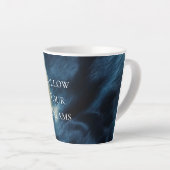 Blauw Goud Koeienhuid Latte Mok (Rechterhoek)