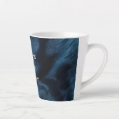 Blauw Goud Koeienhuid Latte Mok (Rechts)