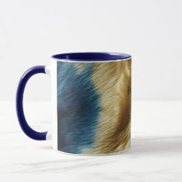 Blauw Goud Koeienhuid Mok