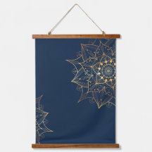 Blauw & Goud Mandala | Islamitische kunst geïnspir
