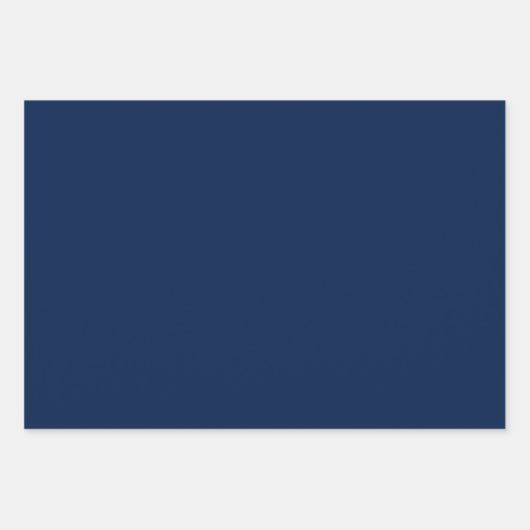 Blauw & Goud Plaid Inpakpapier Vel (Voorkant 2)