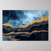 Blauw Goud Poster (Voorkant)