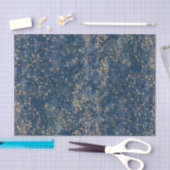 Blauw & Goud spat Modern Glamour Tissuepapier (Craft)